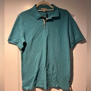 Burberry Men’s Polo in Teal
